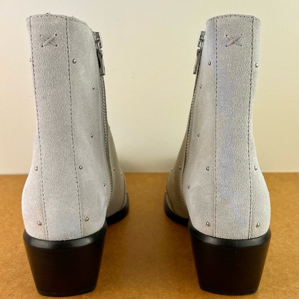 NEW RAG & BONE TAUPE SUEDE STUDDED BOOTIES - Picture 5 of 11